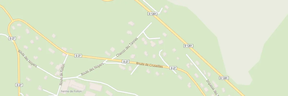 Plan du 114 Che des Tannes à Copponex
