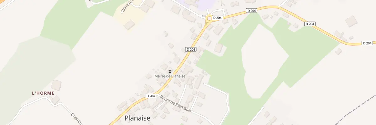 Plan du 1346 Rte des Allobroges à Planaise