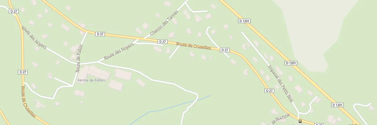 Plan du 2570 Rte de Cruseilles à Copponex