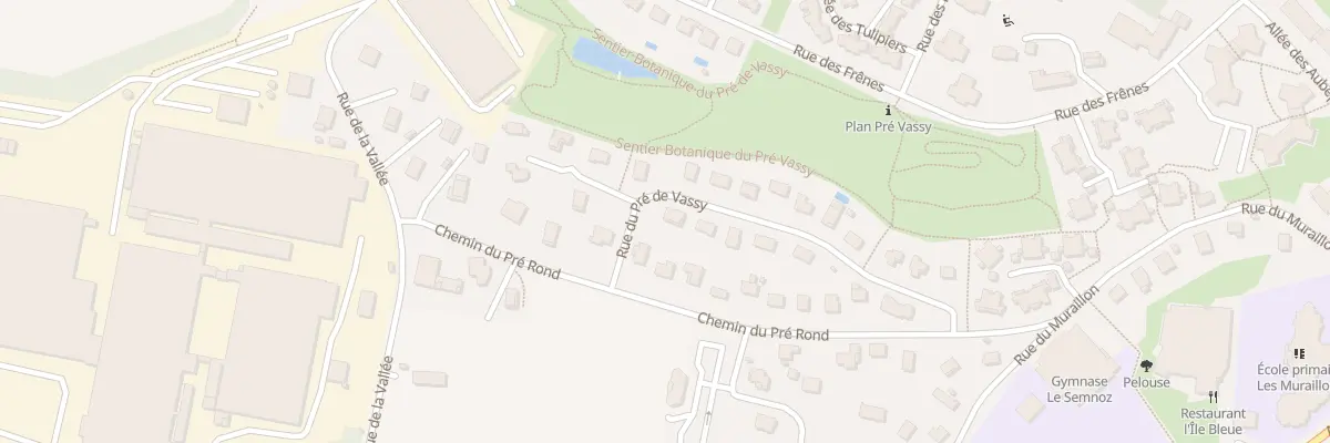 Plan du 13 Rue du Pré de Vassy à Annecy