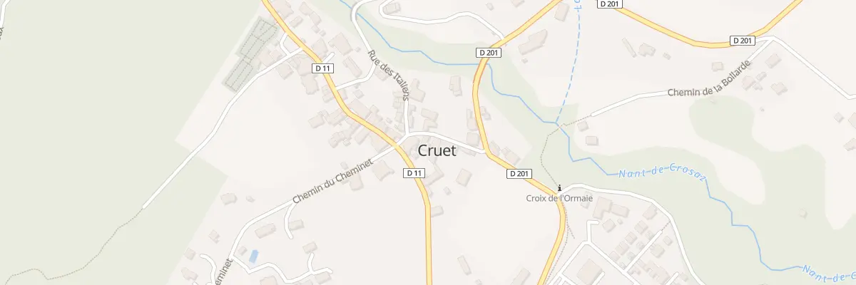 Plan du 65 Rte de Saint-Laurent à Cruet