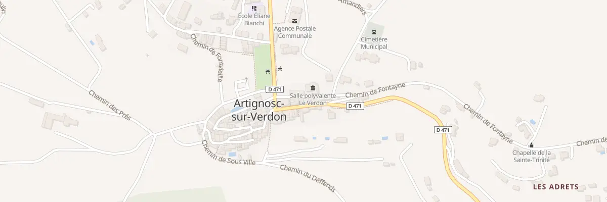 Plan du 5021 Rue des Muletières à Artignosc-sur-Verdon