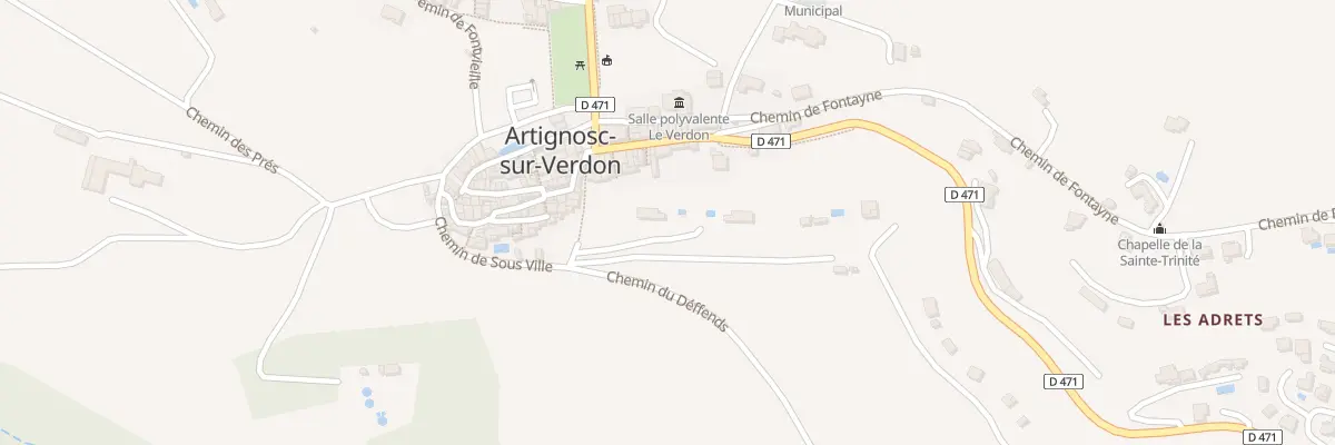 Plan du 5238 Les Berges de Trebouret à Artignosc-sur-Verdon