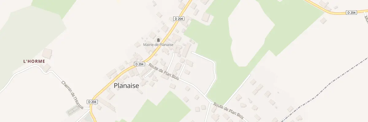 Plan du 97 Rte de Plan Bois à Planaise