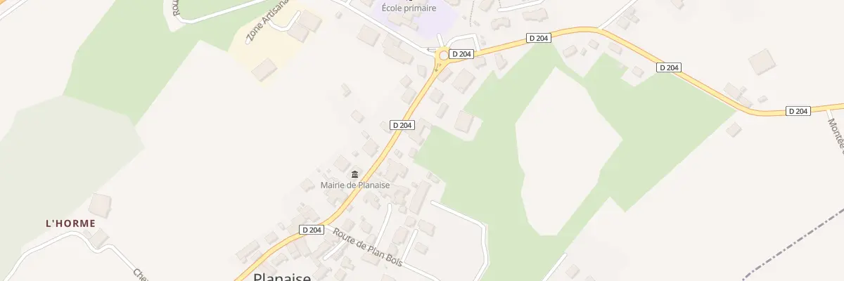 Plan du 1390 Rte des Allobroges à Planaise