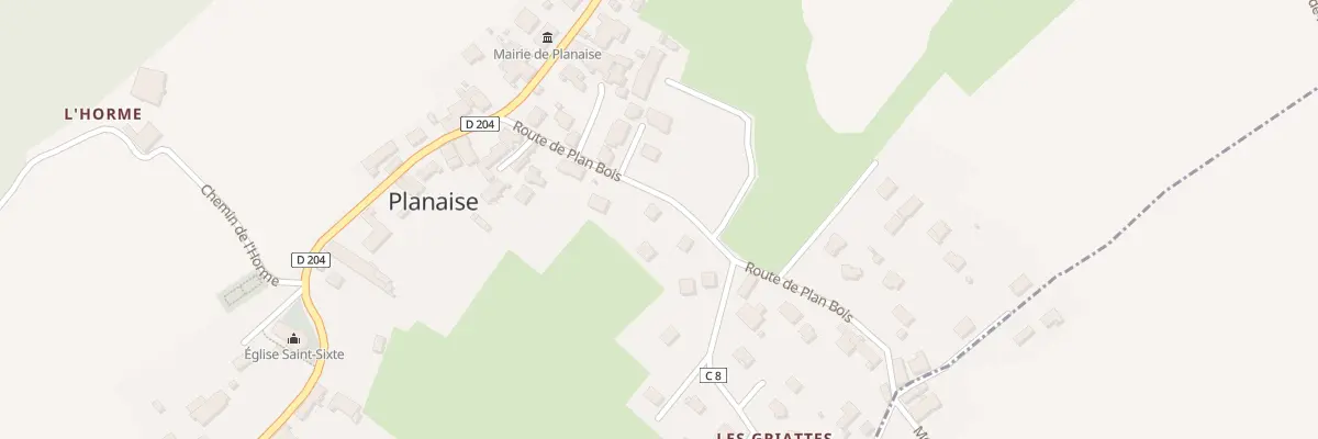 Plan du 132 Rte de Plan Bois à Planaise