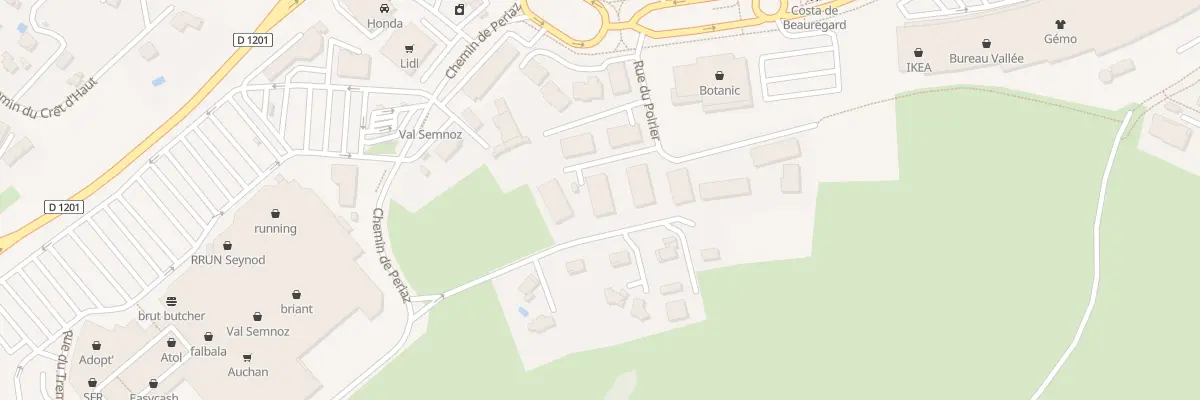 Plan du 6 Rue du Poirier à Annecy