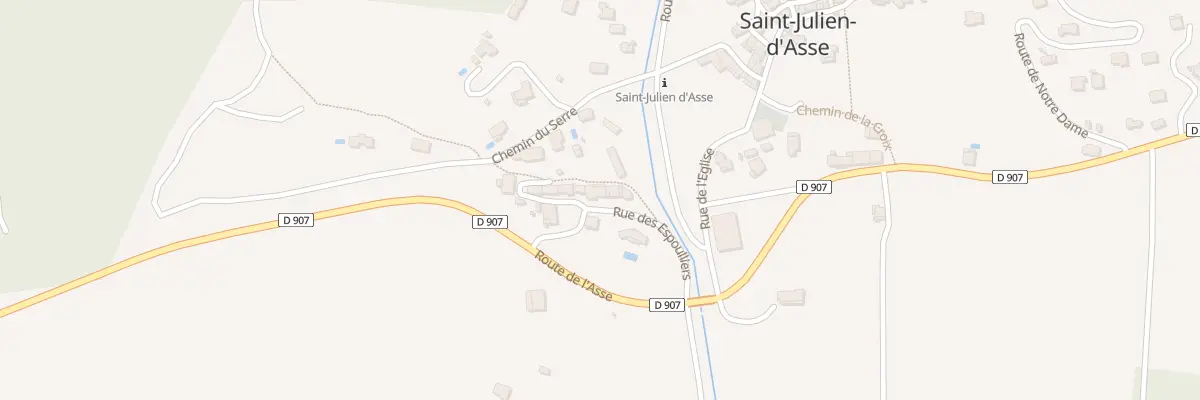 Plan du 6 Rue des Espoulliers à Saint-Julien-d’Asse