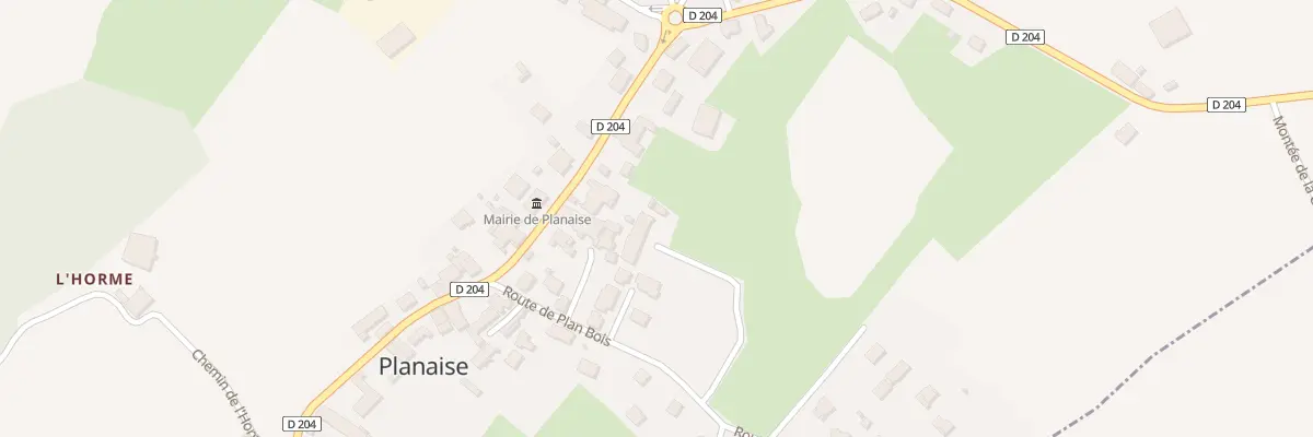 Plan du 185 Rte de Plan Bois à Planaise
