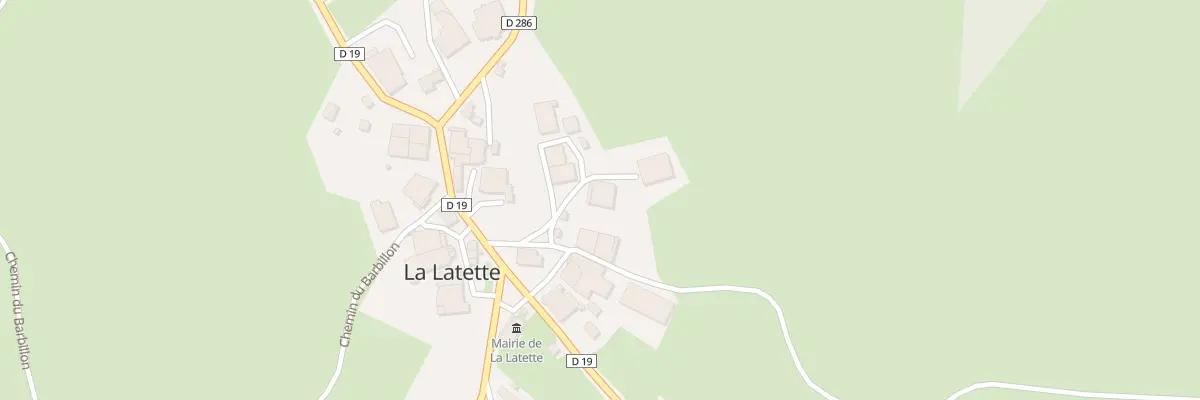 Plan du 5027 Quartier de la Mairie à La Latette