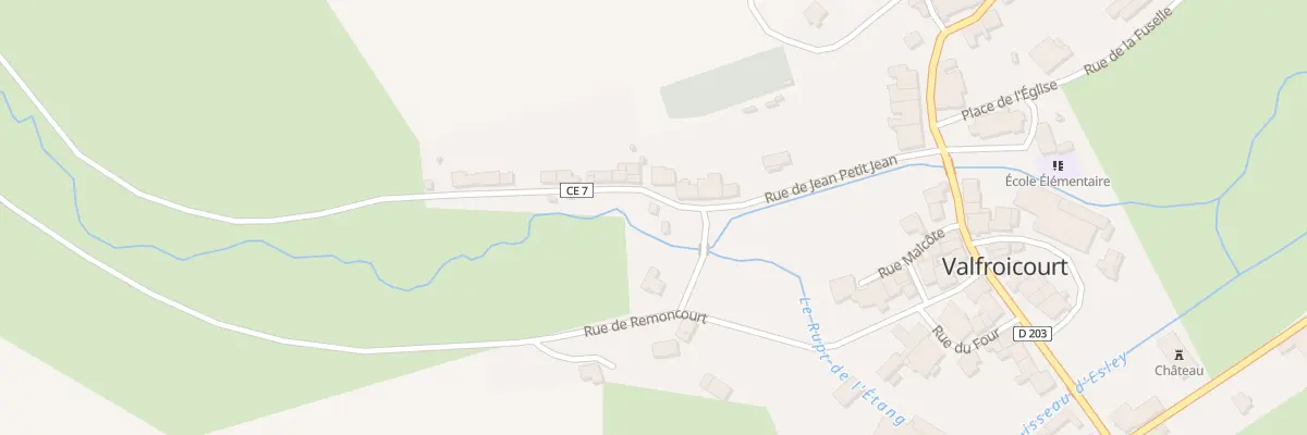 Plan du 199 Rue de Jean Petit Jean à Valfroicourt