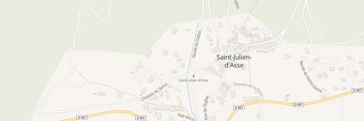 Plan du 562 Rte du Vallon à Saint-Julien-d’Asse