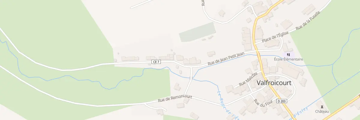 Plan du 198 Rue de Jean Petit Jean à Valfroicourt