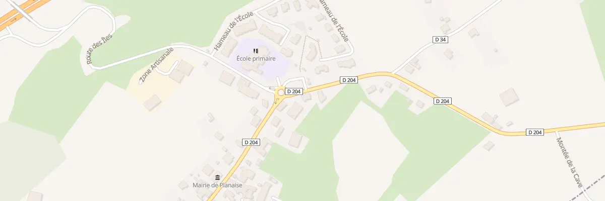 Plan du 1506 Rte des Allobroges à Planaise