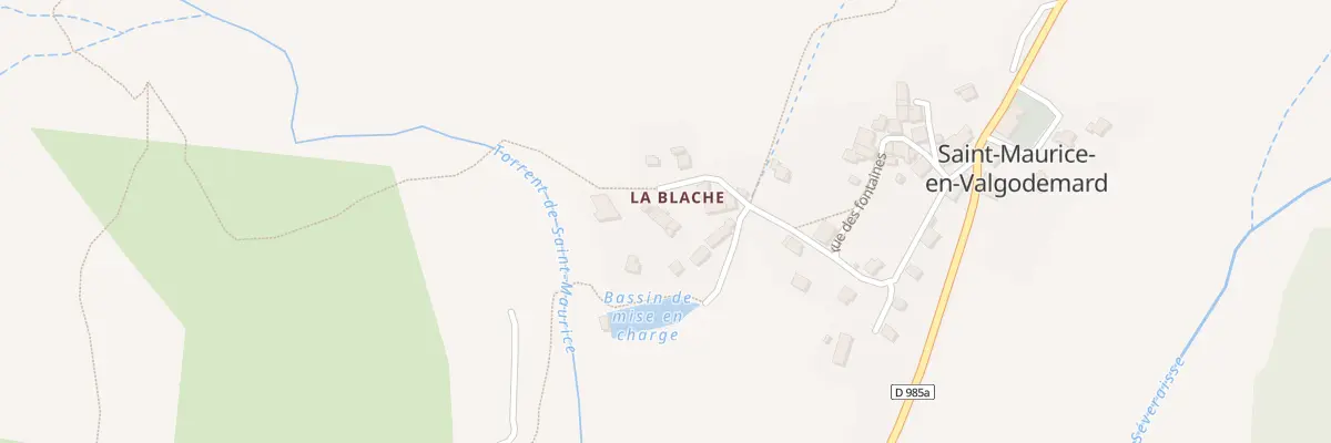 Plan du 25 Che de la Blache à Saint-Maurice-en-Valgodemard