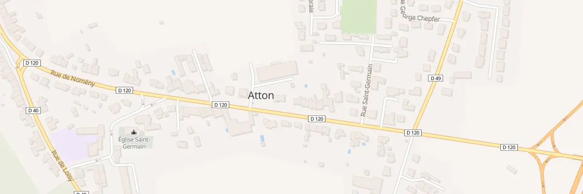 Plan du 67 Rue de Nomeny à Atton
