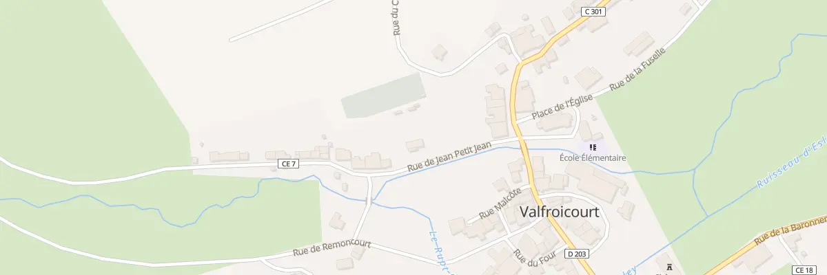 Plan du 108 Rue de Jean Petit Jean à Valfroicourt