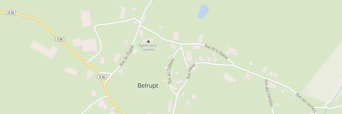 Plan du 2 Rue du Château à Belrupt