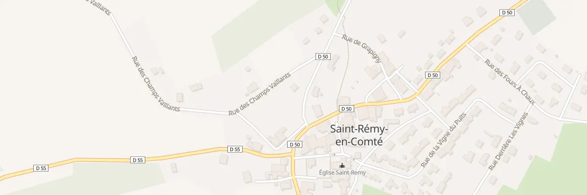 Plan du 1 Rue des Champs Vaillants à Saint-Rémy-en-Comté