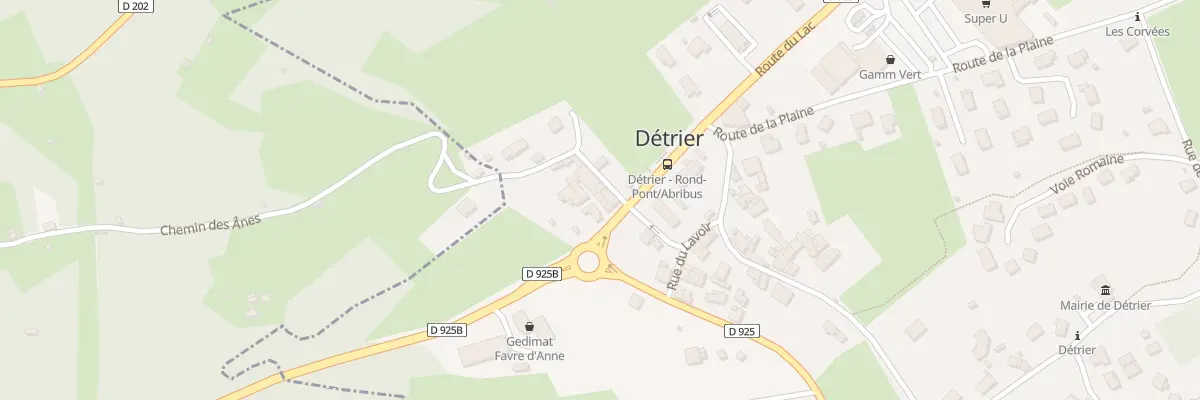 Plan du 185 Rte du Lac à Détrier