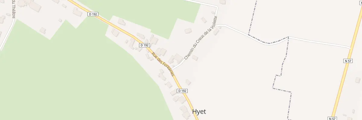 Plan du 1 Chem du Creux de la Violette à Hyet