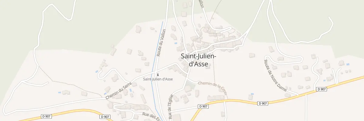 Plan du 3 Che du Presbytère à Saint-Julien-d’Asse