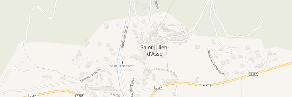 Plan du 2 Che du Presbytère à Saint-Julien-d’Asse