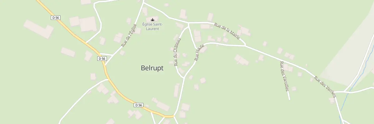 Plan du 5 Rue Haute à Belrupt