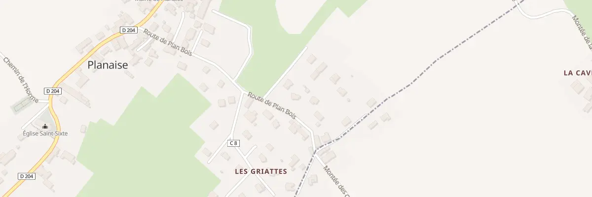 Plan du 291 Rte de Plan Bois à Planaise