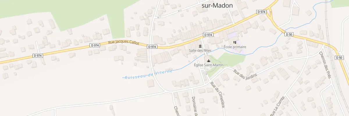 Plan du 83T Rue Jacques Callot à Bainville-sur-Madon