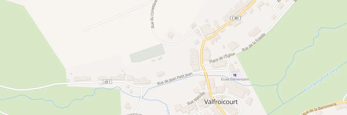 Plan du 23 Rue de Rancourt à Valfroicourt
