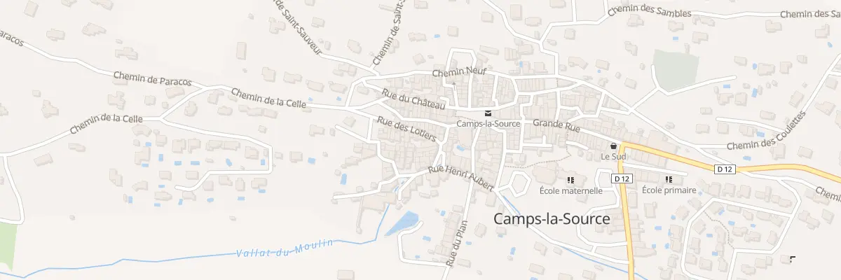 Plan du 5000F Rue des Lotiers à Camps-la-Source
