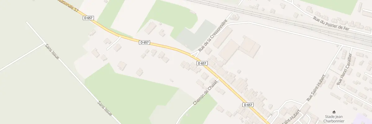 Plan du 14 Rte Nationale 57 à Belleville