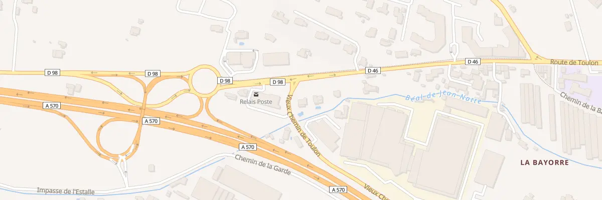 Plan du 1506 Rue du Vieux Chemin de Toulon à Hyères