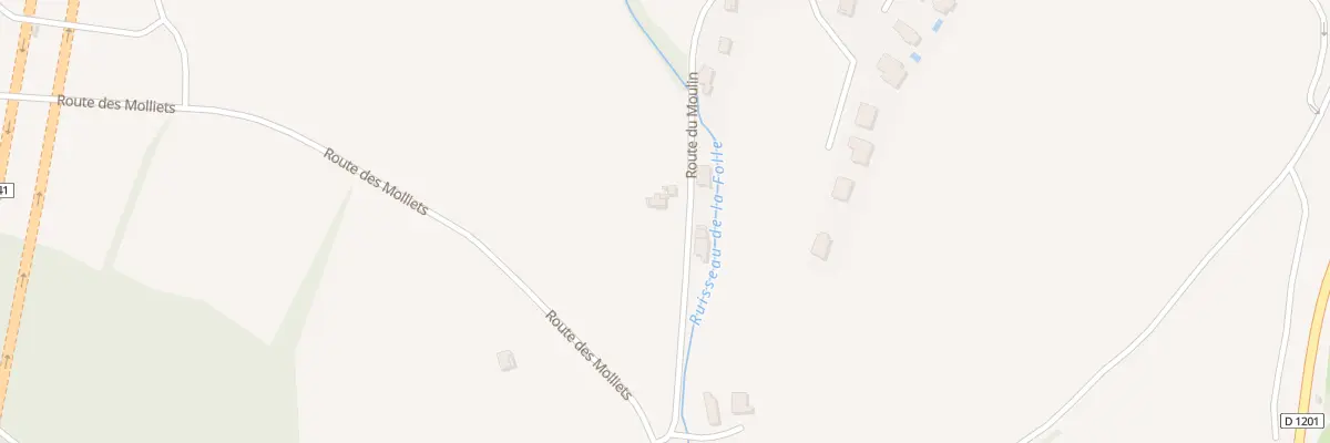 Plan du 646 Rte du Moulin à Présilly