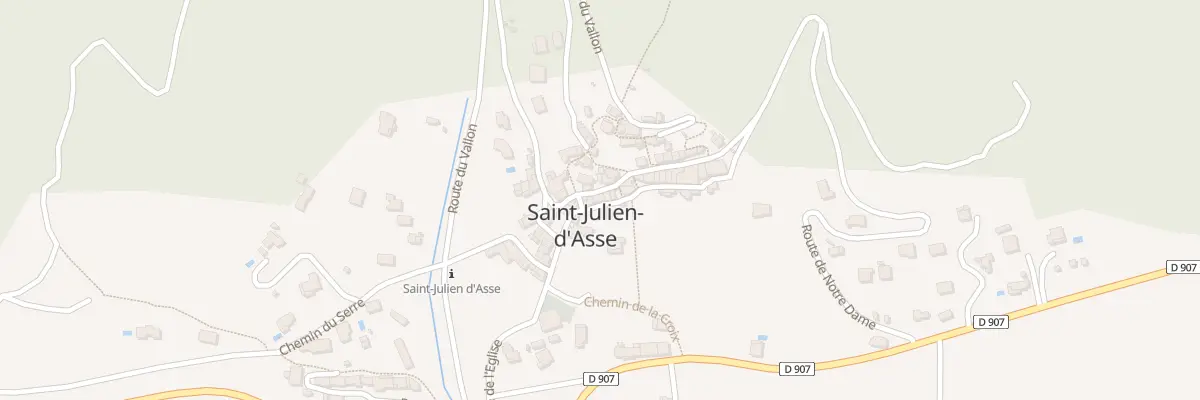 Plan du 5038 Le Village à Saint-Julien-d’Asse