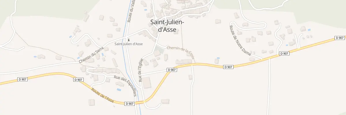 Plan du 652 Rte de l’Asse à Saint-Julien-d’Asse