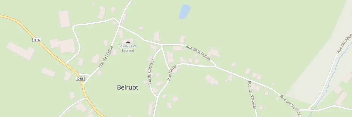 Plan du 3 Rue du Centre à Belrupt