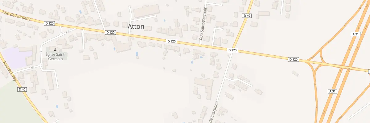 Plan du 50 Rue de Nomeny à Atton