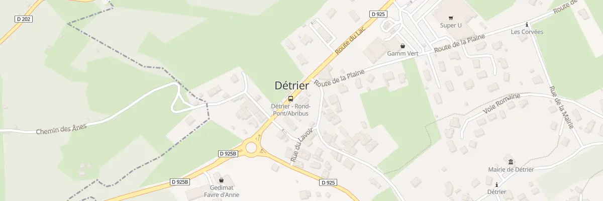 Plan du 254 Rte du Lac à Détrier