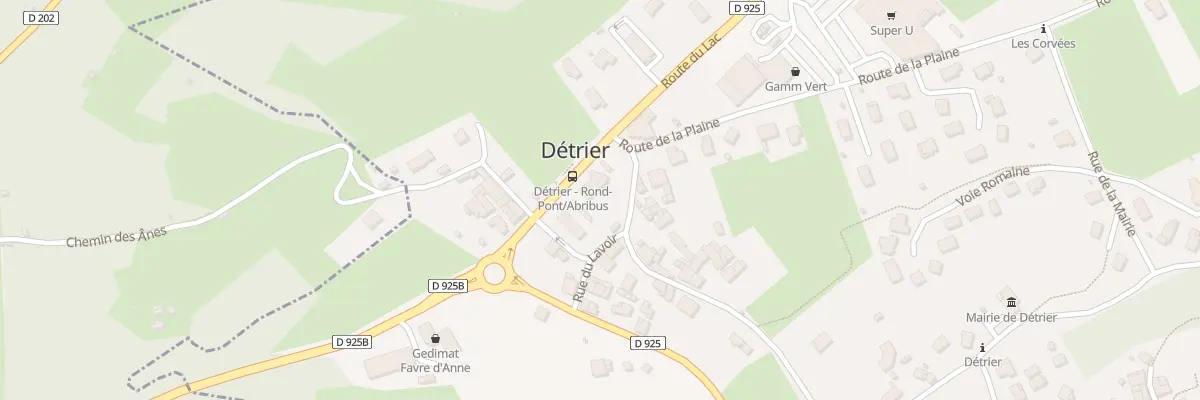 Plan du 246 Rte du Lac à Détrier