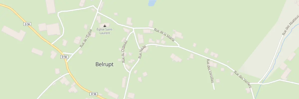 Plan du 12 Rue Haute à Belrupt
