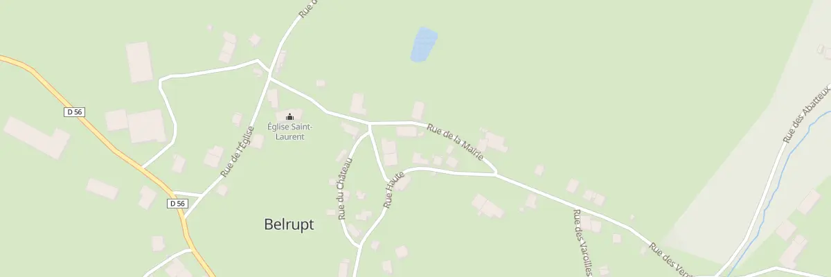 Plan du 6 Rue de la Mairie à Belrupt