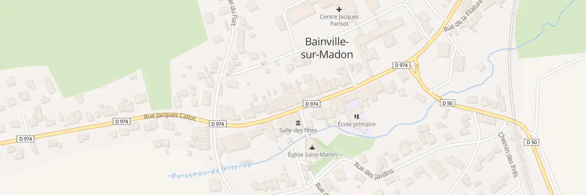 Plan du 100 Rue Jacques Callot à Bainville-sur-Madon