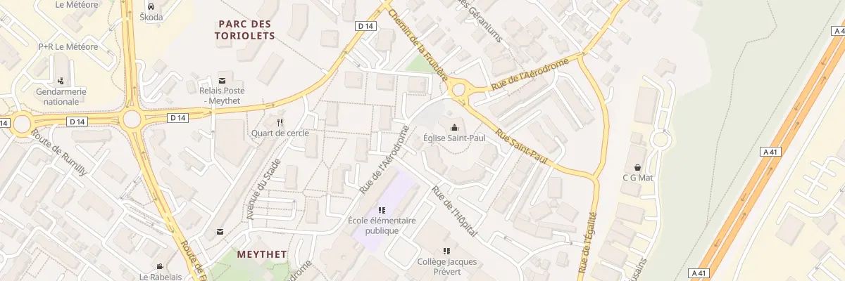 Plan du 10 Rue de l’Aérodrome à Annecy