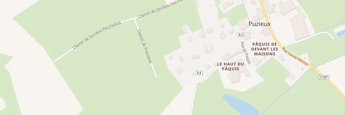 Plan du 16B Rue des Rappes à Puzieux