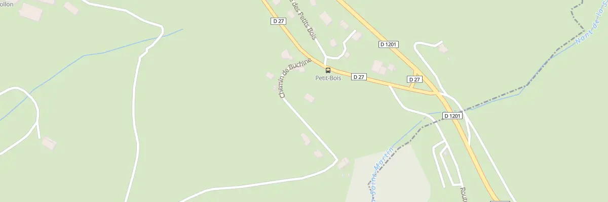 Plan du 101 Rte de Bûchine à Copponex