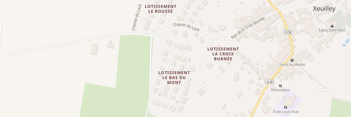 Plan du 2 Rue du Bas de Mont à Xeuilley
