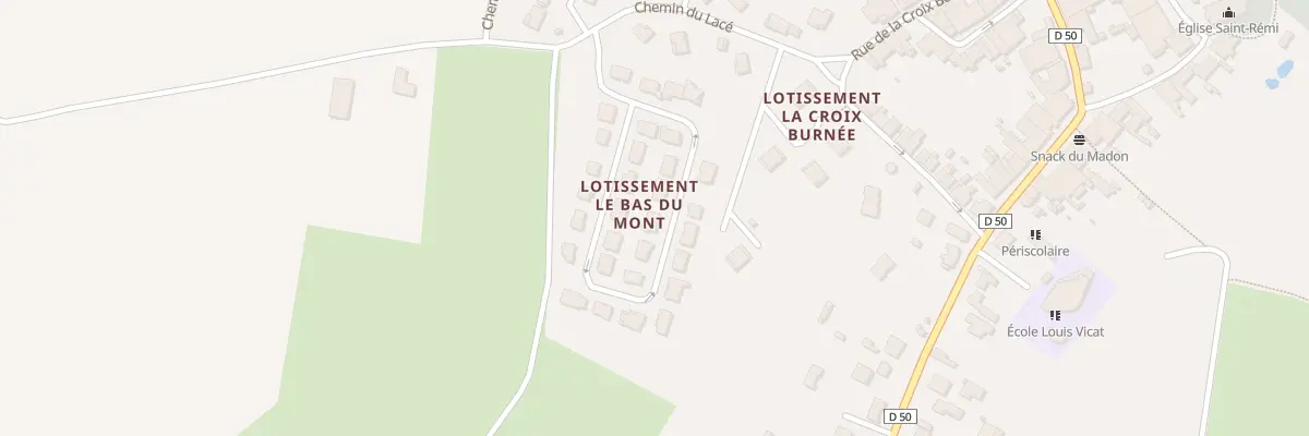 Plan du 18 Rue du Bas de Mont à Xeuilley