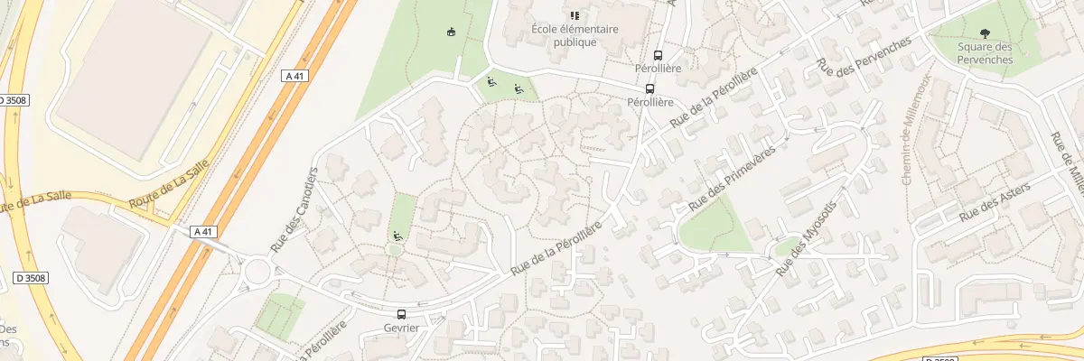 Plan du 10 Rue de la Pérollière à Annecy